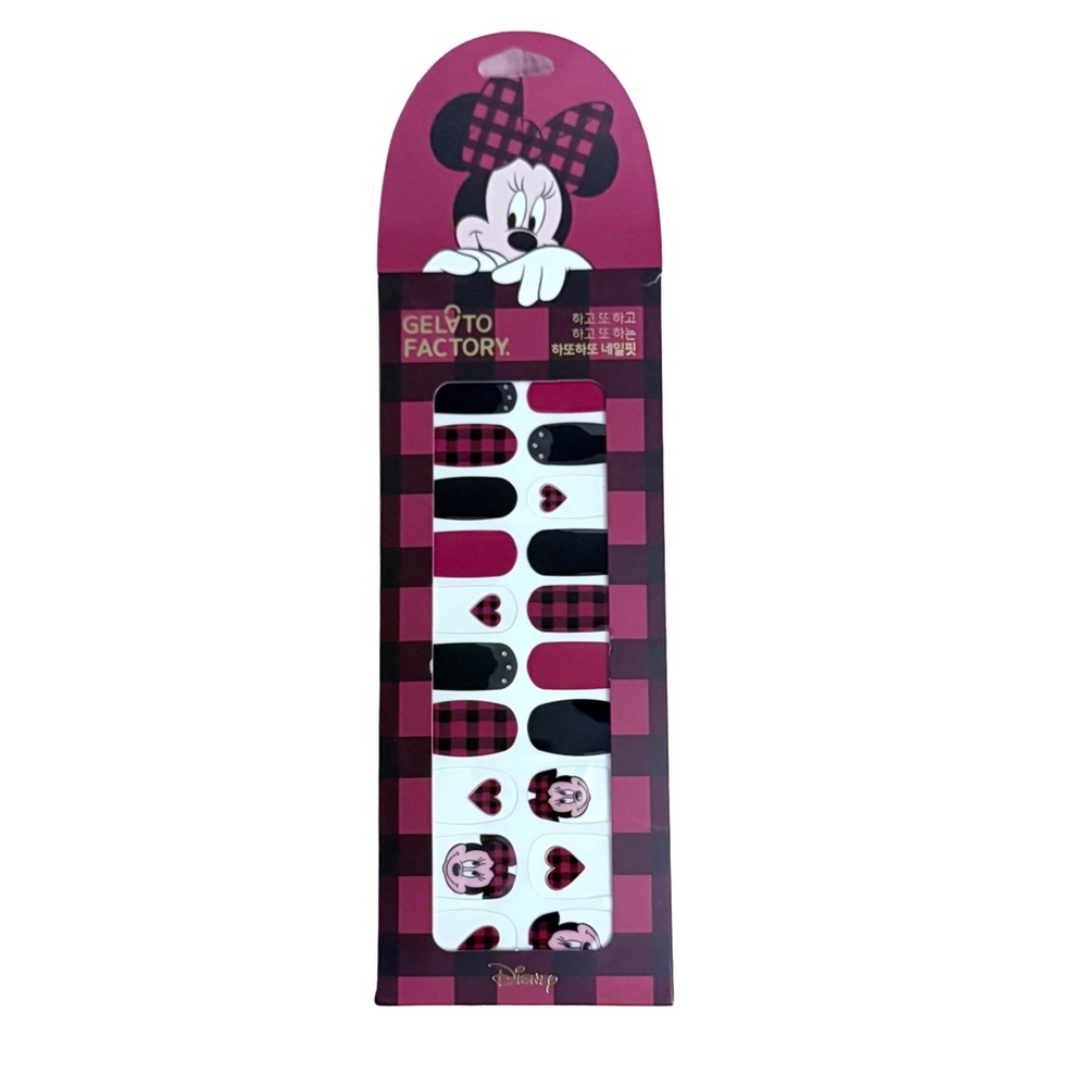 Disney Minnie Gelato Factory Mouse Red and Black Nail Wraps